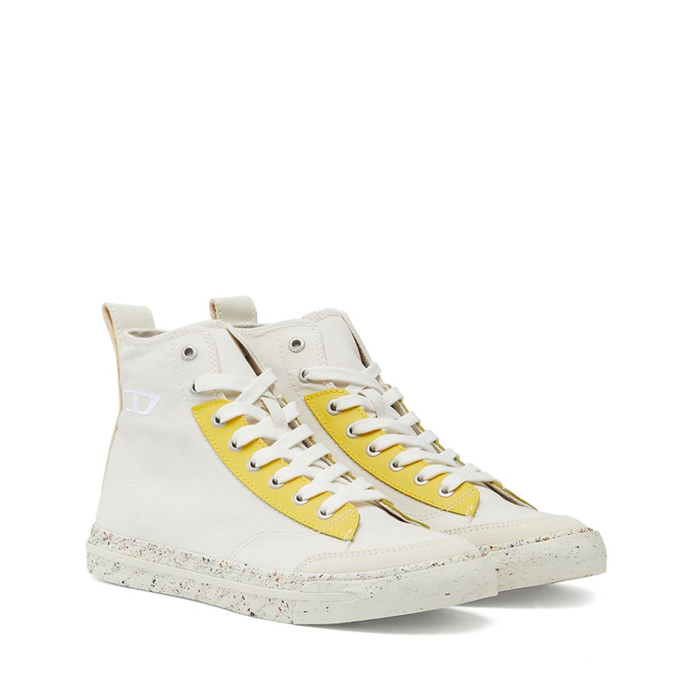 Women High Top Sneaker Pastel Eyestay Yellow