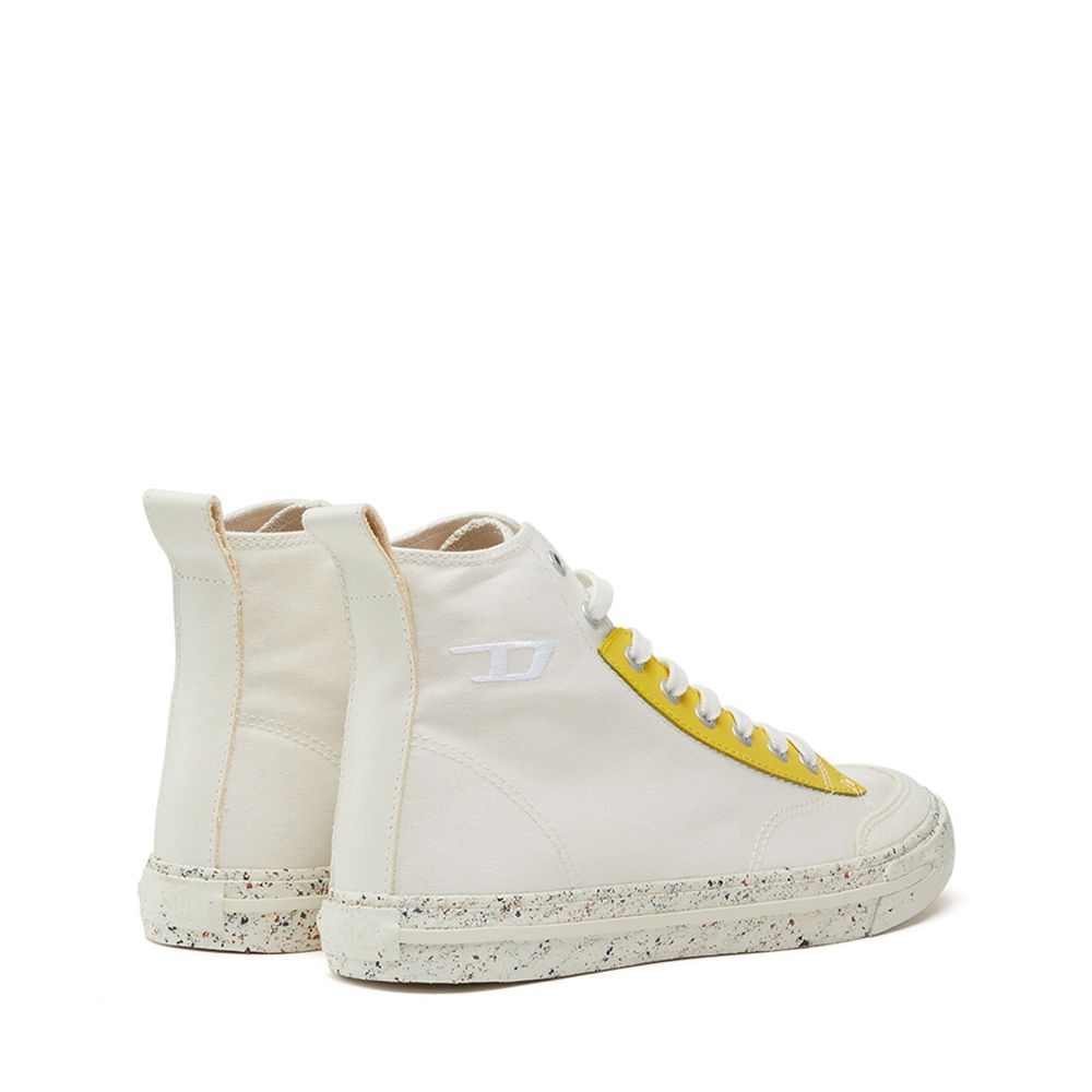 Women High Top Sneaker Pastel Eyestay Yellow