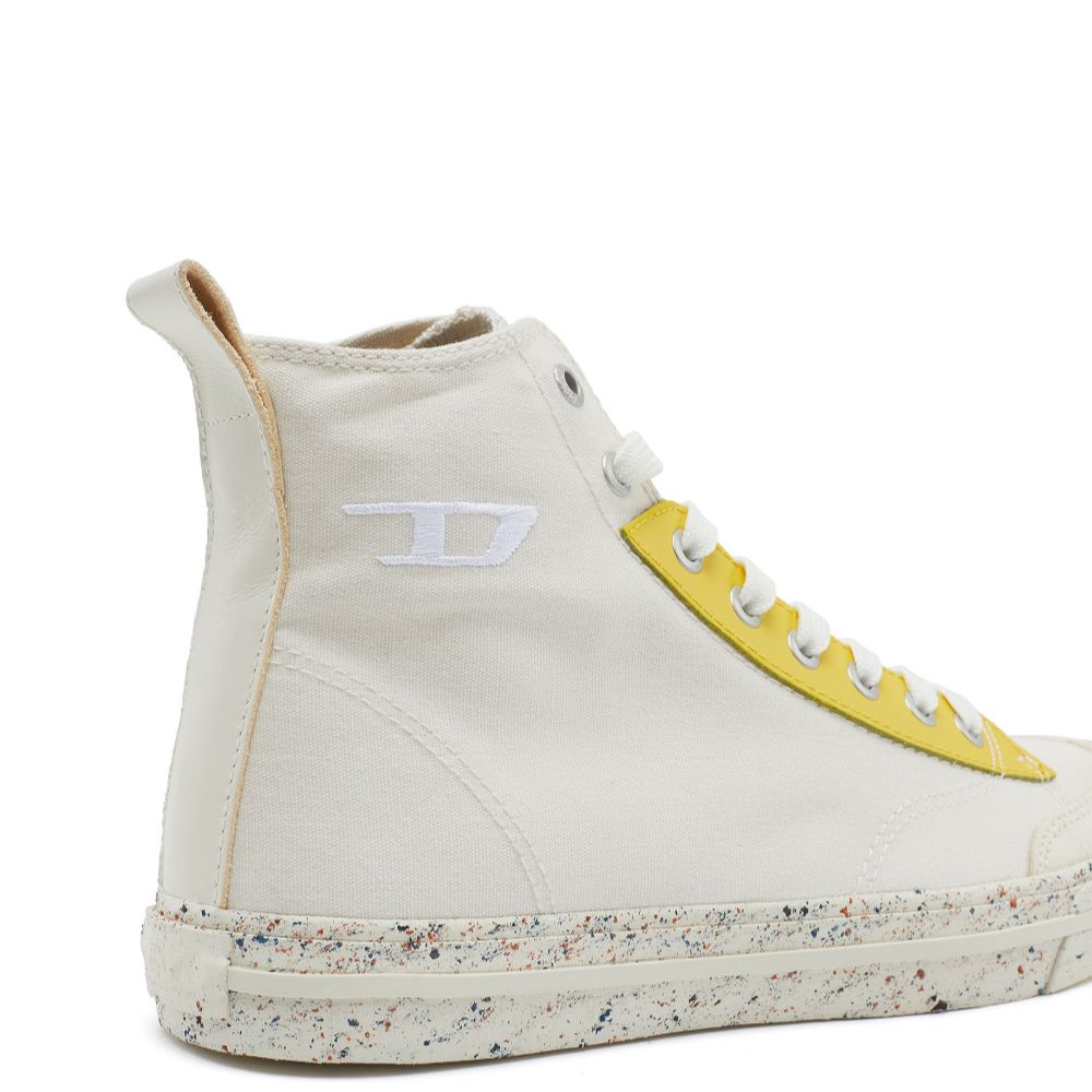 Women High Top Sneaker Pastel Eyestay Yellow