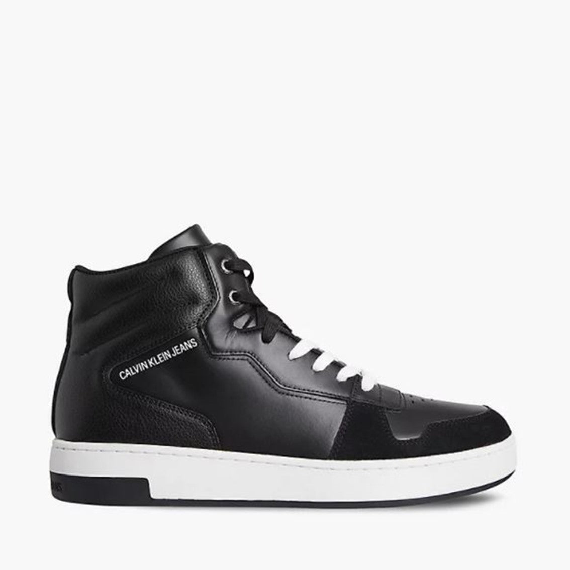 Mid Laceup Basket Sneaker - Black