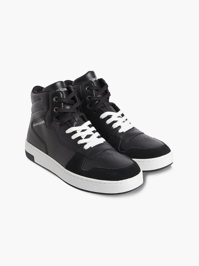 Mid Laceup Basket Sneaker - Black