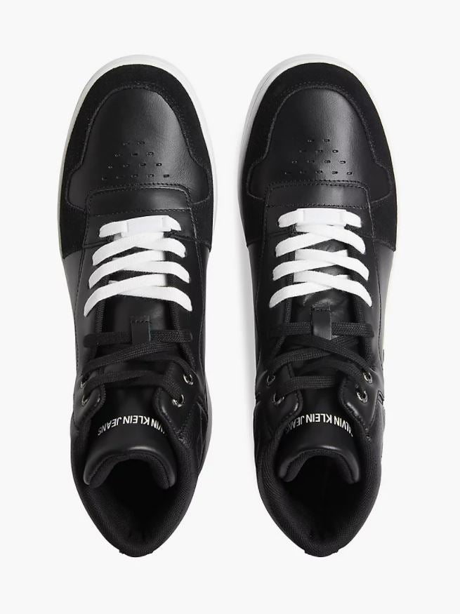 Mid Laceup Basket Sneaker - Black