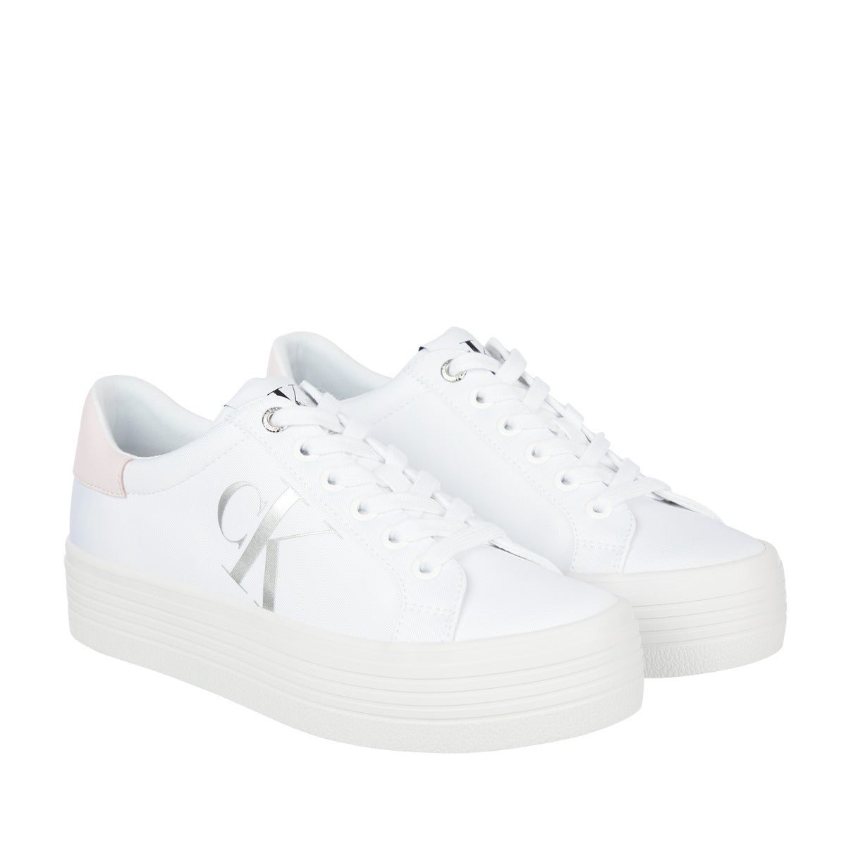 Vulcanized Flatform Sneaker - White