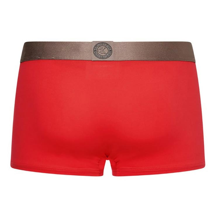 Low Rise Single Icon Cotton Stretch Trunk - Red