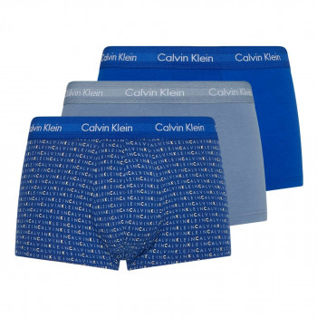 CALVIN KLEIN Low Rise Trunk 3 Pack Blue Multi