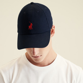POLO Classic Embroidered Peak Cap Navy