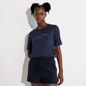 CALVIN KLEIN 2-Pack Monogram Womens Slim T-Shirt - Multi