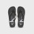 Glossy Beach Sandal - Black Multi