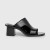 Calvin Klein Leather Healed Sandals - Black