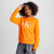 Kids Monogram Logo Sweatshirt - Orange