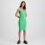 Tie Knitted Dress - Green