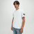 Men's Monogram Sleeve Badge Cotton T-Shirt - White
