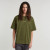 Center Chest Boxy T-Shirt - Olive