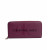 Sculpted Zip Around Wallet - Purple