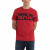 Colour Block Logo Print T-Shirt - Red