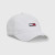Flag Embroidery Cap - White