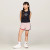 Kids Global Stripe Shorts - Baby Pink