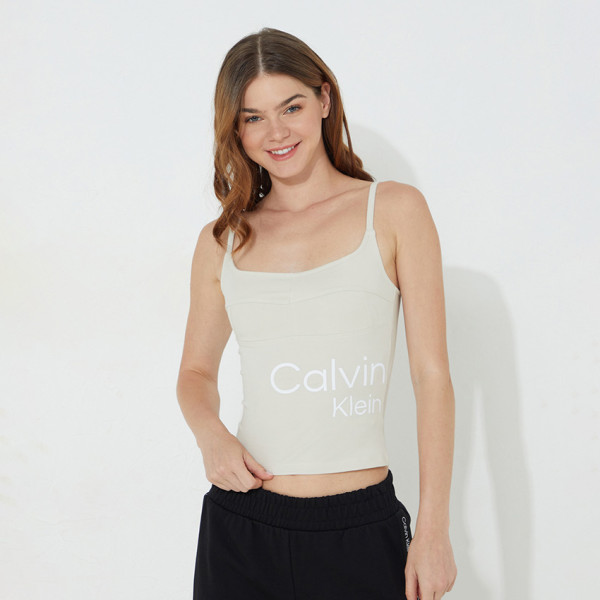 Calvin Klein Corsetting Tank Top - Off White