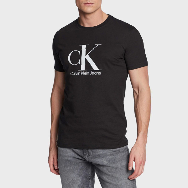 Calvin Klein Disrupted Monologo T-Shirt - Black |ThirdbaseUrban