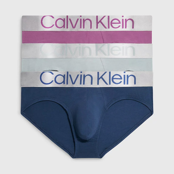 Calvin Klein Hip Briefs 3 Pack In Multi