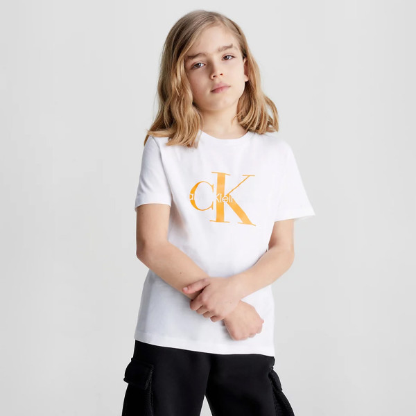 Calvin Klein Kids Monogram Logo T-Shirt - White