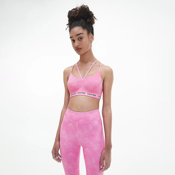 Calvin Klein Calvin Klein Form low-cut push-up bra metallic pink