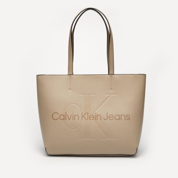 Calvin Klein Sculpted Shoulder Bag - Sand