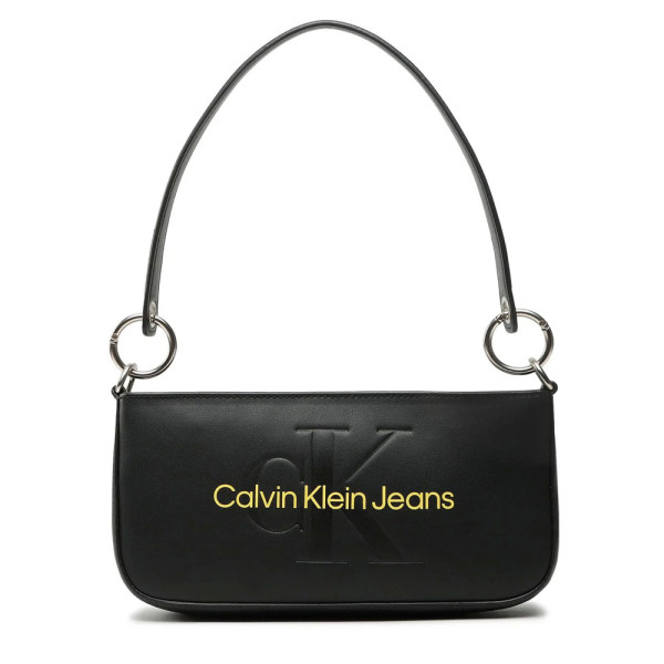 Calvin Klein Jeans SCULPTED MONO SHOULDER POUCH - Handbag - black 