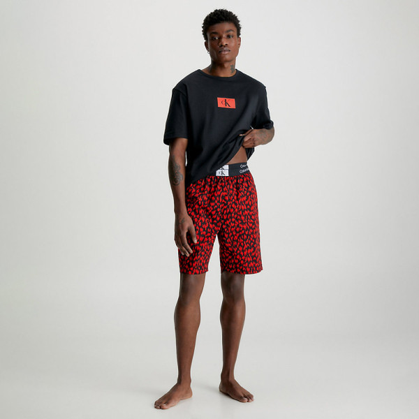 Calvin Klein Organic Cotton Pyjama Set - Black Multi |ThirdBaseUrban