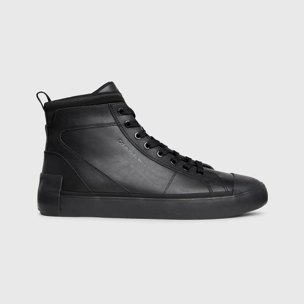 Calvin Klein Vulcanized Mid Laceup Sneaker Black ThirdBaseUrban