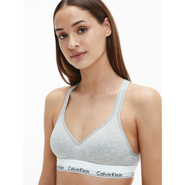 Grey Calvin Klein sports bra