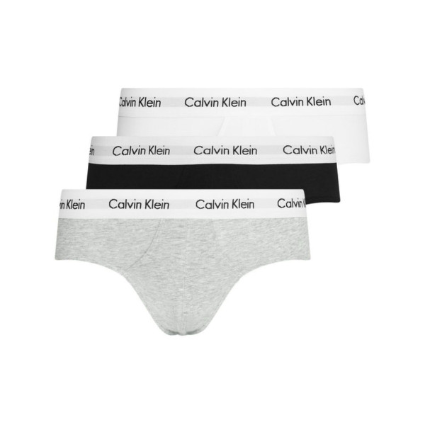CALVIN KLEIN 3 Pack Hip Brief Grey Multi