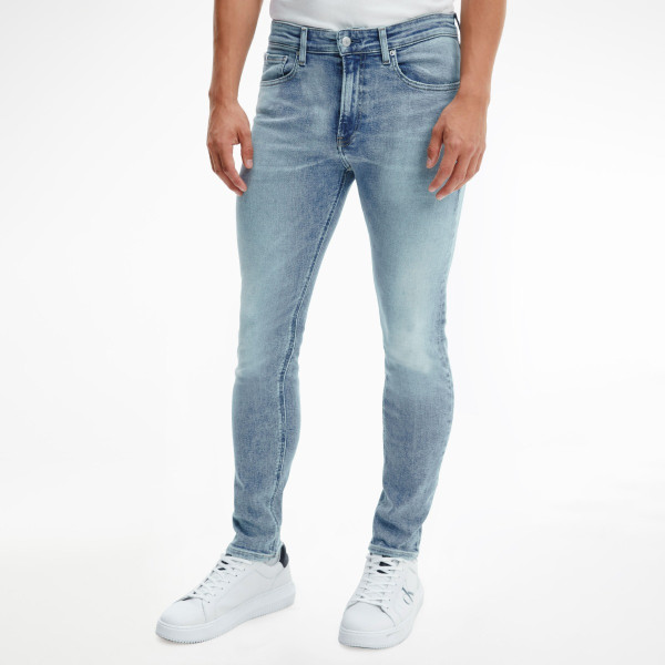Calvin Klein Dark Blue High Rise Stretch Skinny Fit Jeans for