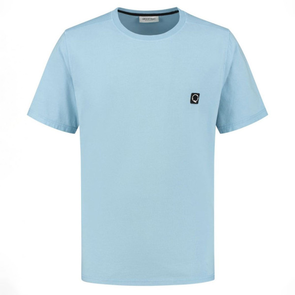 CIRCLE OF TRUST Jake Tee Cotton T-Shirt - Light Blue|Third Base Urban