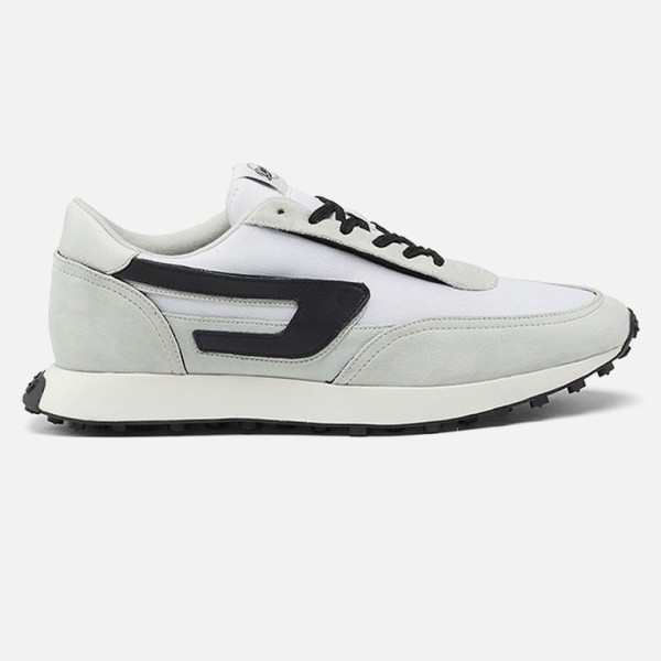 DIESEL S-Racer Low Cut Suede Sneakers - White|ThirdbaseUrban
