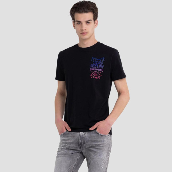 Replay Groove City Grapphic T-Shirt - Black |ThirdbaseUrban