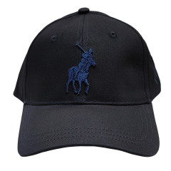 POLO Equestrian Peak Cap Embroidered Navy